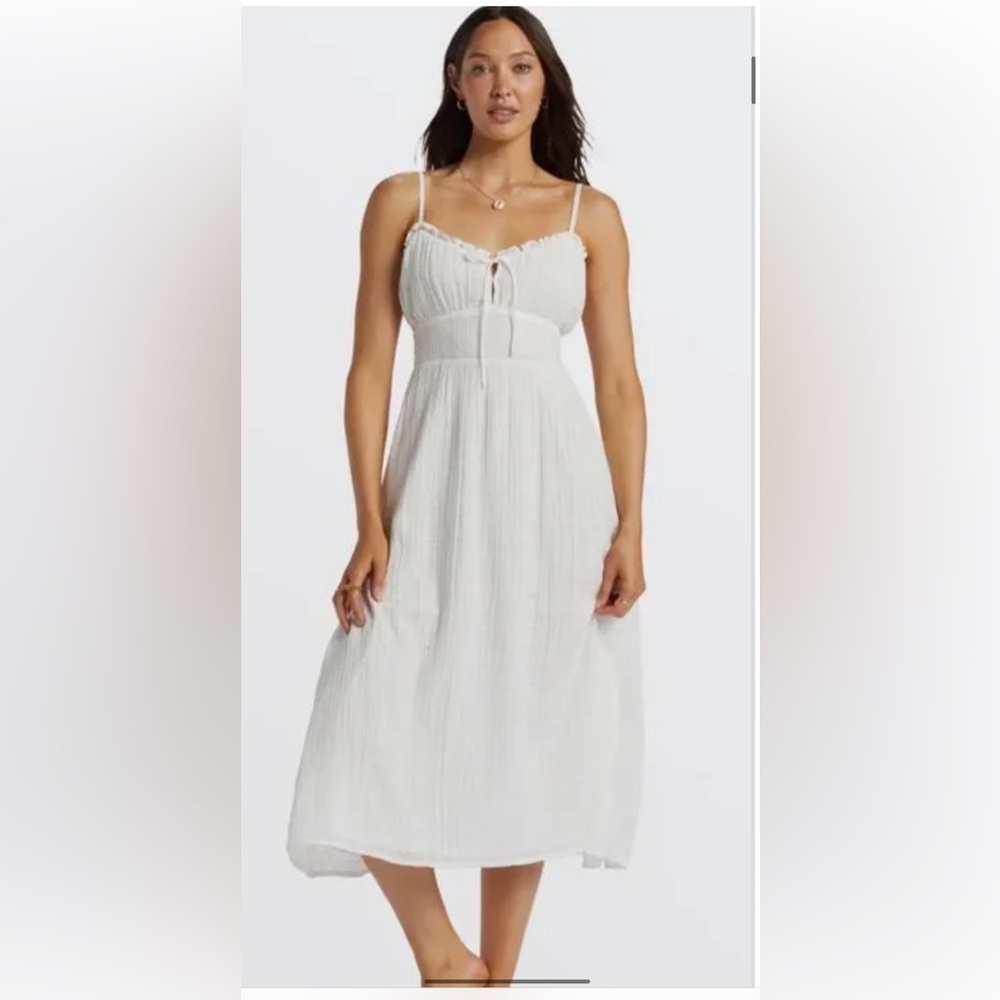 Billabong Cream Smocked Dress